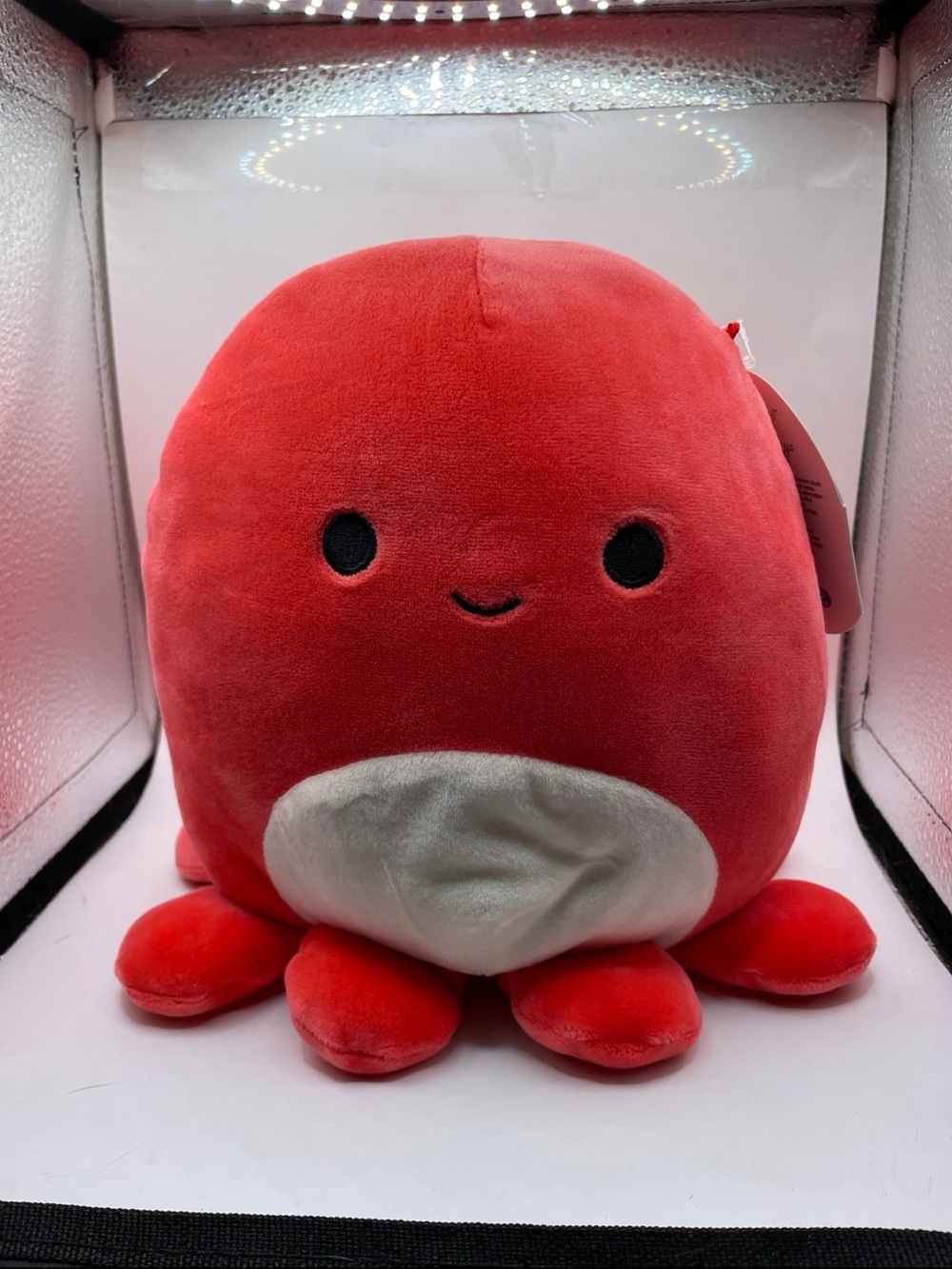 Squishmallows Red Octopus Plush with White Belly